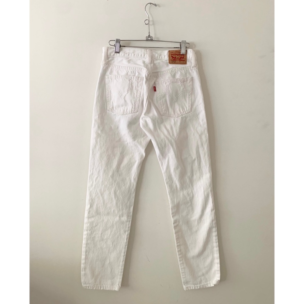 Levi’s White Distressed 501’s Jeans Sz 24
